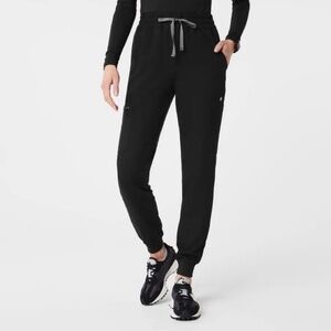 Figs Black Zamora jogger scrub pants